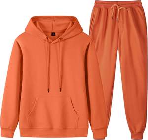 Sudaderas con capucha unisex transpirables, chándal, conjunto de suéter de 2 piezas de invierno para hombres y mujeres de talla grande - Product Image 1