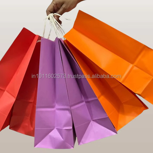 ถุงกระดาษคราฟท์สีน้ำตาลดำแบบทำมือเกรดอาหารแบบใช้แล้วทิ้งสุดหรูมีที่จับ - Product Image 3