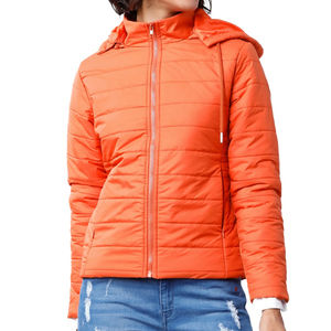 Veste matelassée en duvet sur mesure de la meilleure qualité, mode promotionnelle, manteau d'hiver brillant pour femmes, vente en gros, streetwear décontracté, veste matelassée - Product Image 3