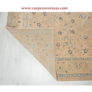Tapis en coton tissé élégant de style vintage expédition rapide grande taille pour la maison hôtels couloirs antidérapant et résistant aux taches - Product Image 1