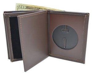 Wholesale Leather ID <b>Card</b> <b>Holder</b> <b>Wallet</b> Leather Badge <b>Holder</b> Purse - Product Image 1