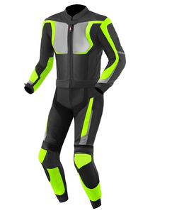 Combinaison de course de moto personnalisée très vendue ensemble de deux pièces en cuir de vachette véritable imperméable et respirant imprimé d'été de qualité supérieure - Product Image 6