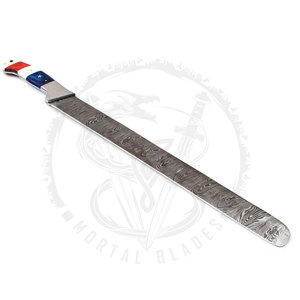 มีดสับเนื้อสเตนเลสสตีลแบบสเปน ตีขึ้นรูปด้วยมือ สำหรับเชฟ ใช้ในครัวและแล่เนื้อ  เช่น บริสเก็ต - Product Image 6