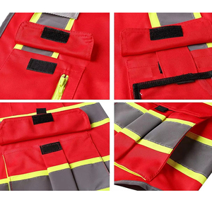 Chaleco de Seguridad Reflectante de Alta Visibilidad, Amarillo Fluorescente, ANSI Clase 2, Impermeable, con Luz LED Intermitente, Ligero - Product Image 2