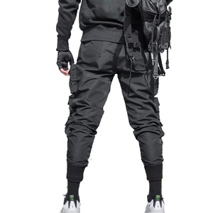 กางเกงคาร์โก้ขาตรงทรงหลวมมีกระเป๋าหลายกระเป๋ากางเกงสำหรับผู้ชายกางเกงกลางแจ้งกางเกงเข้ายิม - Product Image 4