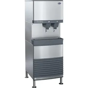 Follett 110FB414A-L Symphony Plus 425lb Freestanding Electric Ice & Water Dispenser <b>Top</b> <b>Load</b> Stainless Steel Housing - Product Image 2