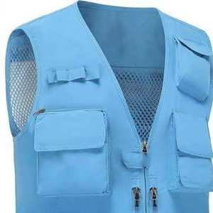 เสื้อกั๊กตกปลาน้ำหนักเบาระบายอากาศได้ดีเสื้อกันลมกันน้ำมีกระเป๋าหลายช่องสำหรับนักตกปลาในฤดูหนาว - Product Image 6