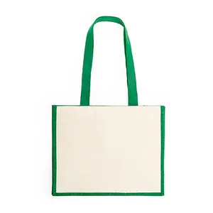 Borsa Promozionale Personalizzata Saluzzo in Cotone e Juta per Gadget - Product Image 5