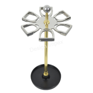 Factory Top Selling Umbrella Stand Aluminum Material Horse <b>Shoe</b> Style Unique Silver Umbrella <b>Holder</b> Stand Home Decorative - Product Image 4