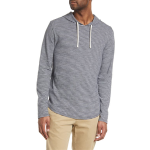 Felpa con Cappuccio Vince Taglia XL, Blu Costiero/Auricolare, Tessuto in Cotone 100% Lavorato a Maglia, Effetto Consumato con Lavaggio Acido - Product Image 4