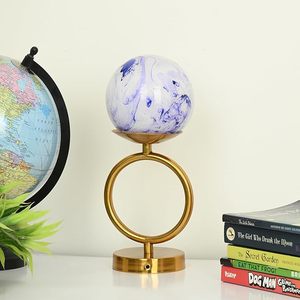 Royal โคมไฟตั้งโต๊ะโลหะทรงใบไม้สไตล์วินเทจ, โคมไฟตั้งโต๊ะสไตล์วินเทจสำหรับตกแต่งห้องนอนห้องนั่งเล่นสำนักงาน - Product Image 4