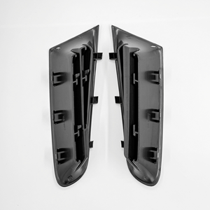 7701208684 Grille d'aération de pare-chocs avant gauche et droite pour Renault Clio III pré-lifting 2005-2009 en plastique PP noir - Product Image 2