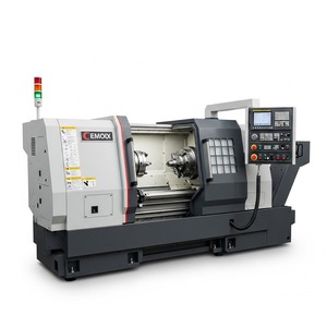 Tour CNC horizontal de haute précision, machine industrielle de tournage des métaux CNC pour l'acier, l'aluminium, le laiton, le cuivre - Product Image 3