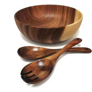 Vajilla decorativa de madera de acacia para cocina y mesa, cuencos para Pasta, utensilios de cocina y cuencos de madera - Product Image 5