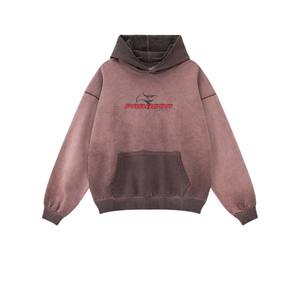 Sweats à capuche délavés à l'acide pour hommes avec pull à capuche en coton lisse respirant 500 gsm sur les tailles sweat à capuche/chemise personnalisé - Product Image 2