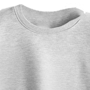 Sudadera Ecológica de Invierno para Mujer, Cuello Redondo, Bordada, Transpirable, de Forro Polar, 340g, Gris, Cortavientos, Poliéster/Algodón - Product Image 2