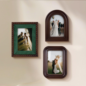 Marco de fotos de madera antiguo de diseño atractivo de calidad de exportación, tamaño personalizado, mesa, hogar, oficina, montaje en pared, cuadro decorativo de Hotel - Product Image 6