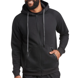Custom Sporty Design <b>White</b> 100% Cotton <b>Zip</b> Up <b>Hoodie</b> Oversized Solid Color Premium Quality Casual Winter <b>Men's</b> Hoodies - Product Image 3