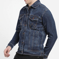 Services OEM, veste en jean pour homme de haute qualité, design personnalisé, hiver, 100% coton, logo sur le devant, respirante, décontractée, nouveau design