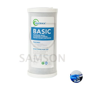 Purificateur d'eau CTO à bloc de charbon actif bleu de haute qualité de 10 \ "pour usage domestique dans la filtration d'eau minérale - Product Image 1