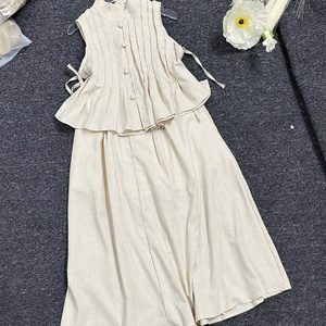 Falda larga para niña, conjunto de 2 piezas, ropa, precio de fábrica, informal, lavable, embalaje personalizado, fabricante de Vietnam, elástico - Product Image 2