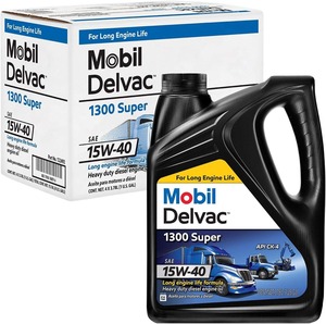 Mobil Delvac 15W-40 heavy duty diesel <b>engine</b> oil for trucks <b>buses</b> and construction equipment protection - Product Image 4