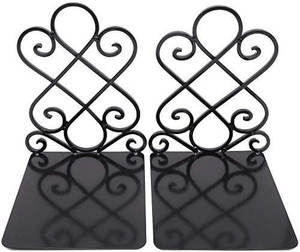 2025 Handcrafted Black Coated <b>Metal</b> Wire Bookend Modern Design Office <b>Desk</b> Book Holder Bulk Pairs Available - Product Image 1