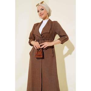 Gabardinas elegantes Taba de copa tunelizada para mujer con diseño único - Product Image 3