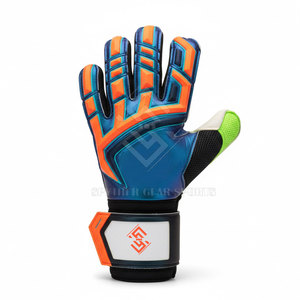 Gants de gardien de but de football de haute qualité, nouvelle conception, antidérapants, fermeture à boucle et crochet, matériau en latex, protection des doigts, personnalisés, unisexe - Product Image 2