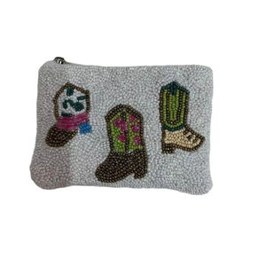 Trendy Women Handmade Beaded Embroidered Coin <b>Purse</b> Seed Bead Hand Pouch Latest Design At <b>Cheap</b> Price - Product Image 1