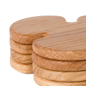 Sous-verre de haute qualité 100% bois naturel fait boisson servant sous-verre Acacia sous-verre en bois fabrication acheter fournisseur indien - Product Image 5