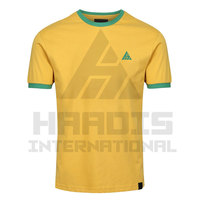 T-shirt pria pakaian kasual lengan pendek antilembap desain baru 2025 kaus polos pria harga rendah