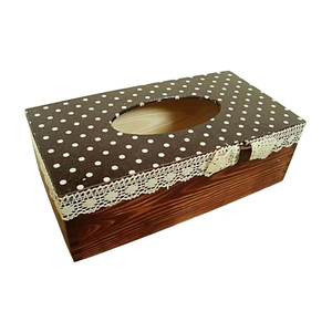 Caja de pañuelos de madera marrón simple para sala de estar, comedor y decoración de oficina con artesanía de calidad superior de la India - Product Image 5