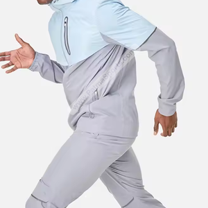 Logotipo de impresión, chándales cortavientos personalizados, entrenamiento, fitness, cortavientos, chándales personalizados, gran oferta, chándales de nailon bordados - Product Image 2