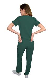 Conjuntos de uniformes de hospital al por mayor, trajes médicos de hombre y mujer, uniforme de enfermería con pantalones de Jogger multibolsillo - Product Image 4