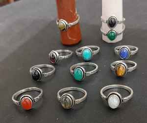 Bagues en laiton de créateur faites à la main bijoux de mariage indien bohème chrétiens unisexe vêtements quotidiens RG-240823L155 - Product Image 1