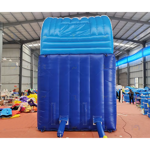 สไลเดอร์น้ำเป่าลมแบบคู่ปรับแต่งได้สำหรับขายส่ง ทำจาก PVC คุณภาพดี เหมาะสำหรับเด็กและผู้ใหญ่ ใช้เล่นกลางแจ้งในสวนหลังบ้าน - Product Image 4