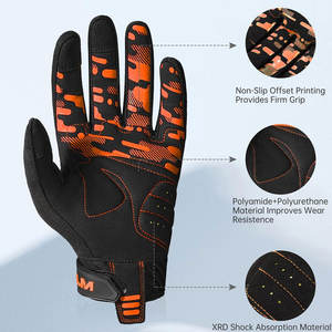 Gants de moto en cuir de style course haute performance Gants de moto en cuir pour route et piste - Product Image 5