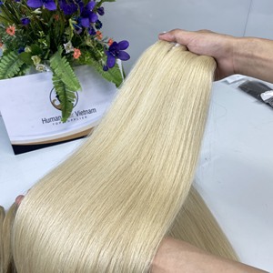 Vietnamita Ombre Piano Color 100% Extensión de cabello de trama recta natural Rubio Virgen Remy Extensión de paquetes humanos - Product Image 3