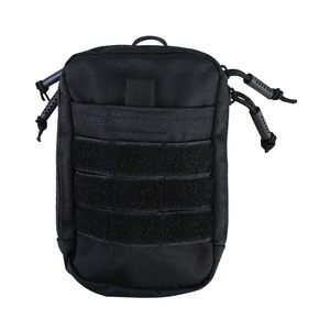 Pochette de rangement - Noire, compatible MOLLE, panneaux avant/latéraux MOLLE, compartiments arrière zippés, pochette MOLLE, camouflage personnalisé - Product Image 2