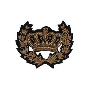 Bordado hecho a mano totalmente personalizado Blazer insignia de alta calidad Bullion Wire Blazer uniformes insignia - Product Image 2