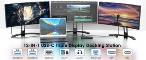 Wavlink 12-in-1 <strong>USB</strong> C <strong>Docking</strong> Station 85W PD USB2.0/USB3.0 HD MI Gigabit Ethernet Triple Display UMD09 <strong>Docking</strong> Station <strong>USB</strong> C - Product Image 6