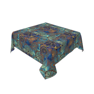 Nueva llegada superventas último diseño 100% puro algodón fantasía bordado manteles a precio al por mayor - Product Image 6