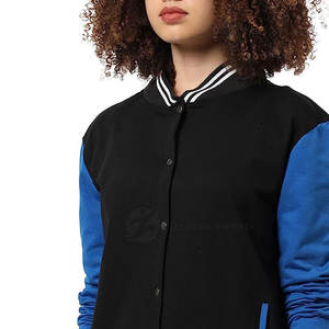 Veste de survêtement légère pour femme en coton bicolore, coupe tendance, coupe-vent et respirante, à manches longues, idéale pour l'extérieur en hiver – Vente en gros - Product Image 4