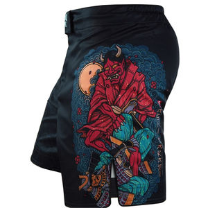 Pantalones Cortos de MMA Sublimados Personalizados para Adultos, Hechos con Poliéster, Cintura Ajustable, para Entrenamiento de Artes Marciales, Combate, Boxeo - Product Image 2