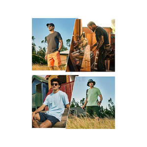 T-shirts de sport pour hommes à séchage rapide, col rond, 100% coton, performance athlétique, course à pied, salle de sport, entraînement, manches courtes - Product Image 5