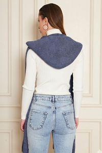 Women's Soft Textured <b>Knitted</b> Hooded <b>Scarf</b> Keeps Warm Stylish and Comfortable Stylish Look Autumn Winter ODM OEM Service - Product Image 5