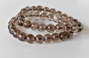 Superb Quality Brown Color <b>Healing</b> Smokey Quartz Gemstone Round Beaded Crystal <b>Bracelet</b> for Anniversary Jewelry At Bulk Price - Product Image 3