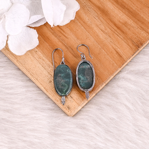 Blood Agate Gemstone Earrings <b>Indian</b> Designer Gemstone Brass Fashion Earring Supplier Jewelry Vintage Collection Fashion Jewelry - Product Image 4