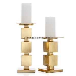 Candelabros de decoración de mesa chapados en oro Vintage, diseño maravilloso, candelabro de boda de fiesta de lujo hecho a mano - Product Image 5